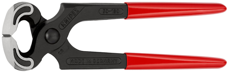 KNIPEX 50 01 180 Carpenters' Pincers plastic coated black atramentized 180 mm