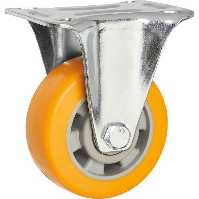 Clarke 4200297 ML100FPU 100mm PU Fixed Castor (200kg)