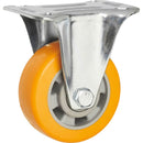 Clarke 4200297 ML100FPU 100mm PU Fixed Castor (200kg)