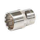 Silverline 501751 Socket 1/2" Drive 12pt Metric