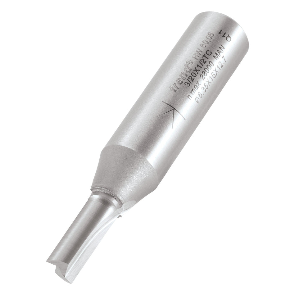 Trend Tools 3/20X1/2TC Two Flute Cutter 6.3Mm Diameter