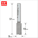 Trend Tools 3/5X1/4TC Two Flute Cutter 9Mm Diameter