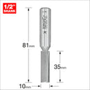 Trend Tools 3/60X1/2TC Two Flute Cutter 10Mm Diameter