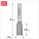 Trend Tools 3/6X1/4TC Two Flute Cutter 10Mm Diameter