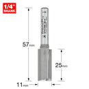 Trend Tools 3/7X1/4TC Two Flute Cutter 11Mm Diameter