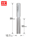 Trend Tools 3/83DX1/2TC Two Flute Cutter 12.7Mm Diameter