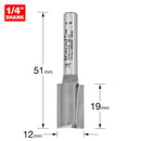 Trend Tools 3/8X1/4TC Two Flute Cutter 12Mm Diameter