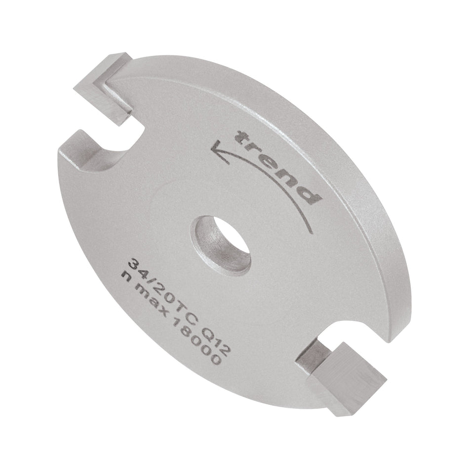 Trend Tools 34/20TC Slotter 6Mm Kerf 1/4 Bore