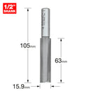 Trend Tools 4/24X1/2TC Two Flute Cutter 15.9Mm Diameter