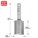 Trend Tools 4/29X1/4TC Two Flute Cutter 18Mm Diameter