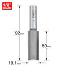 Trend Tools 4/51X1/2TC Two Flute Cutter 19.1Mm Diameter