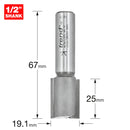 Trend Tools 4/5X1/2TC Two Flute Cutter 19.1Mm Diameter
