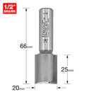 Trend Tools 4/6X1/2TC Two Flute Cutter 20Mm Diameter