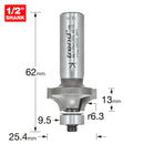 Trend Tools 46/130X1/2TC Bearing Guided Ovolo Cutter 6.3Mm Radius