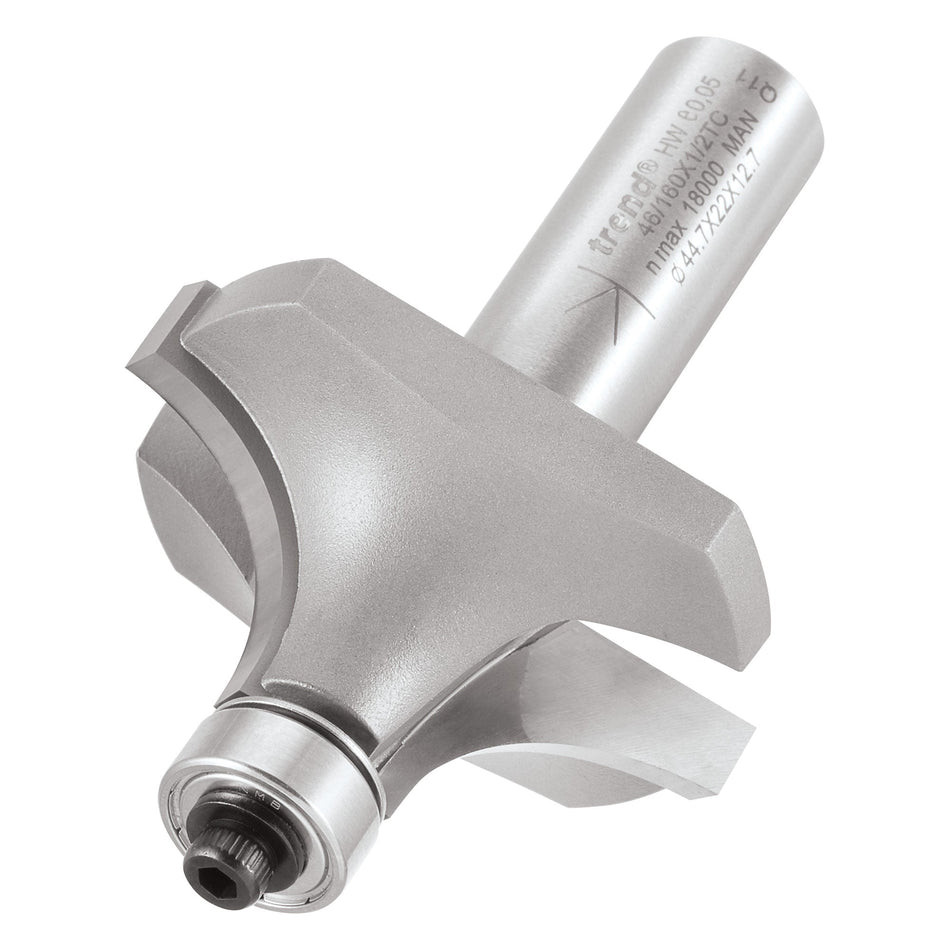 Trend Tools 46/160X1/2TC Bearing Guided Ovolo Cutter 16Mm Radius