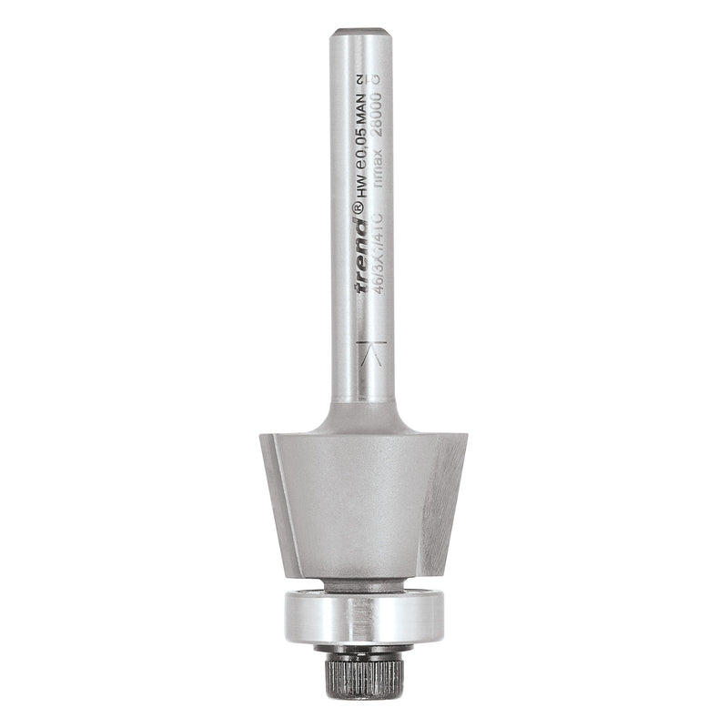 Trend Tools 46/3X1/4TC Bevel Trimmer 20Mm Diameter 14Mm Length
