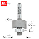Trend Tools 46/44X1/4TC 24Mm Rebater