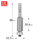Trend Tools 46/80X1/4TC Trimming Cutter 12.7Mm Diameter