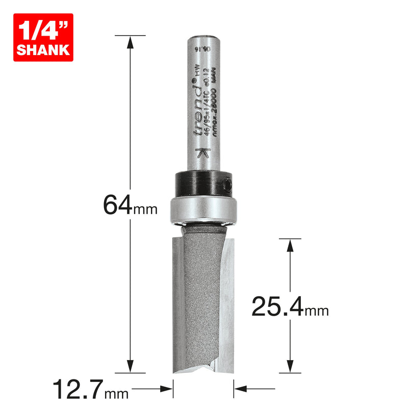 Trend Tools 46/95X1/4TC Guided Profiler 12.7Mm Dia X 25.4Mm