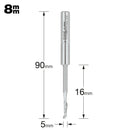 Trend Tools 50/15X8MMHSSE Helical Plunge Cutter 4Mm Diameter