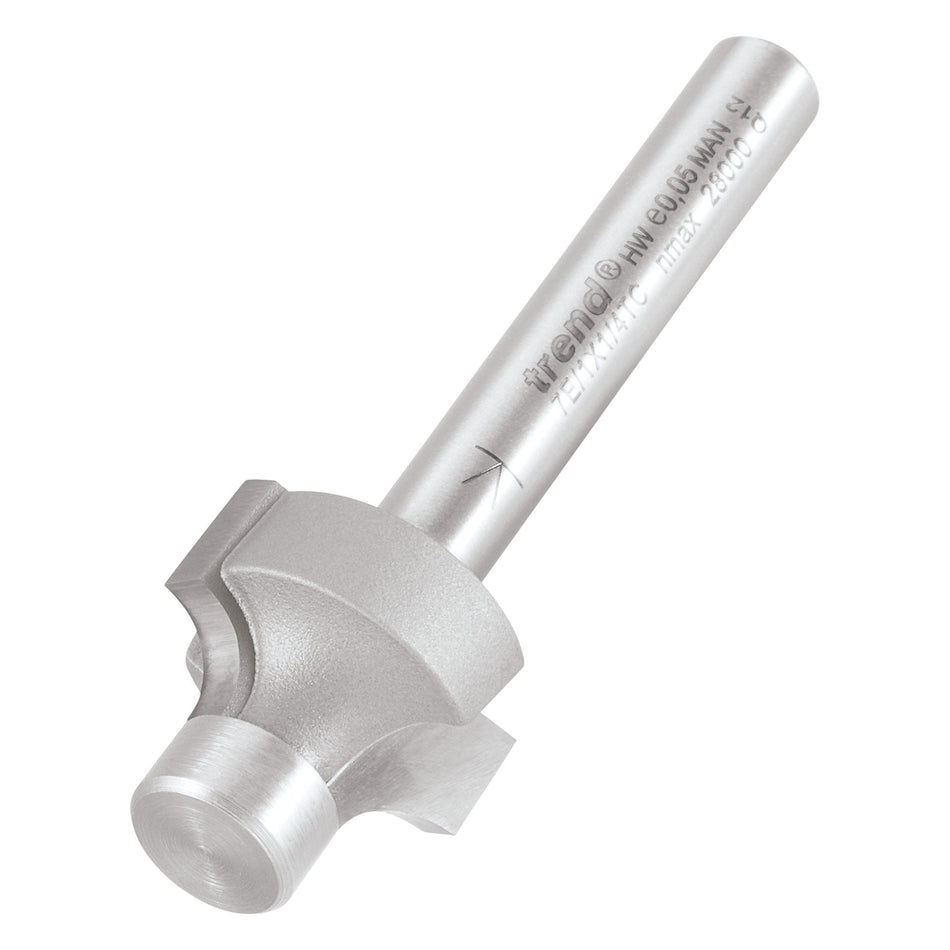 Trend Tools 7E/1X1/4TC Pin Guided Round Over Cutter