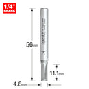 Trend Tools C003X1/4TC Two Flute Cutter 4.8Mm Diameter