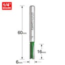Trend Tools C005X1/4TC Two Flute Cutter 6Mm Diameter