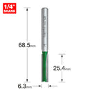 Trend Tools C008X1/4TC Two Flute Cutter 6.3Mm Diameter