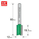 Trend Tools C019X1/4TC Two Flute Cutter 12Mm Diameter