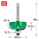 Trend Tools C066X1/4TC Cavetto 7.9Mm Radius