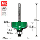Trend Tools C099X1/4TC Self Guided Ogee 6.3Mm Radius