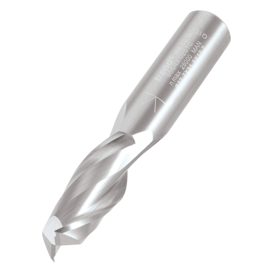 Trend Tools S55/4X1/2STC Spiral Up-Cut  12.7Mm Diameter