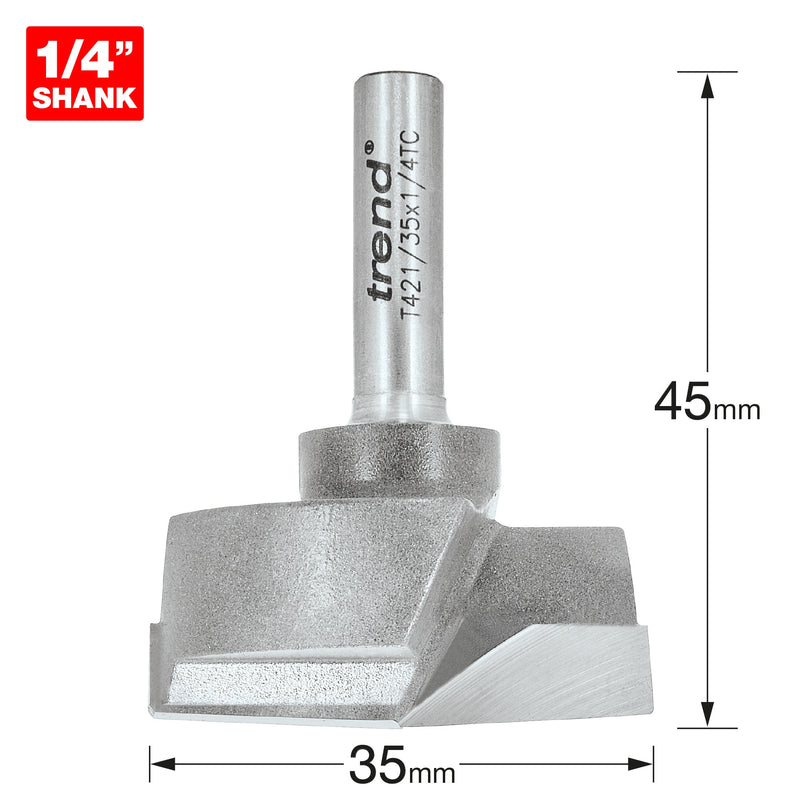 Trend Tools T421/35X1/4TC Hinge Sinking 35Mm Diameter
