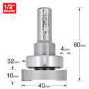 Trend Tools 346X1/2TC Intumescent Cutter 10Mm X  40Mm