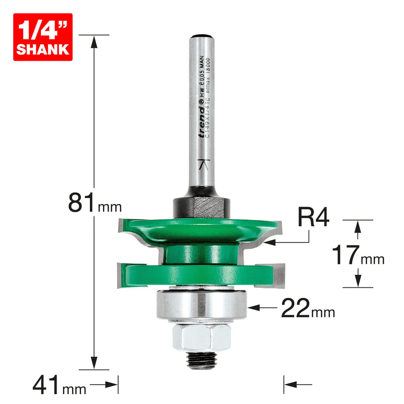 Trend Tools C149X1/4TC Profile Scriber Ogee Set