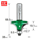 Trend Tools C079X1/2TC Rounding Over 12.7Mm Radius X 19.1Mm Cut