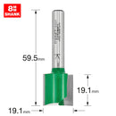 Trend Tools C029X8MMTC Two Flute Cutter 19.1Mm Diameter