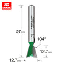 Trend Tools C041X8MMTC Dovetail Cutter Angle=104 Degrees X 12.7Mm Diameter