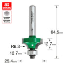 Trend Tools C076X8MMTC Rounding Over 6.3Mm Radius X 12.7Mm Cut