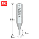 Trend Tools 3/01X1/2TC Two Flute Cutter 4Mm Diameter