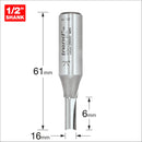 Trend Tools 3/2X1/2TC Two Flute Cutter 6Mm Diameter