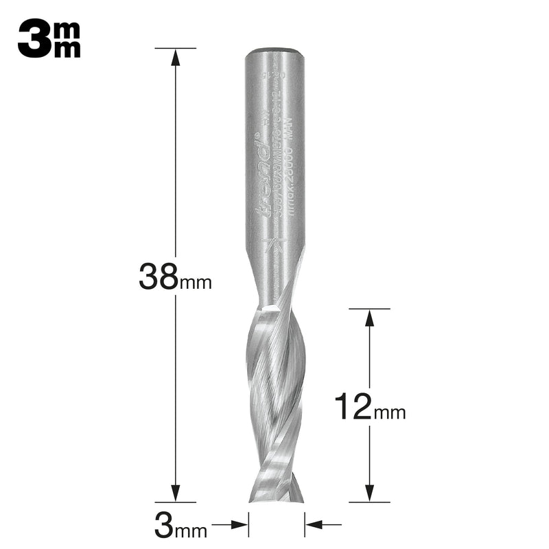 Trend Tools S55/06X8MMSTC Spiral Up-Cut  8Mm Diameter