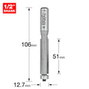Trend Tools 46/23X1/2TC Guide Trimmer 12.7Mm Diameter 50Mm Length