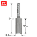 Trend Tools 3/81X1/4TC Two Flute Cutter 12.7Mm Diameter