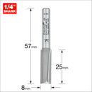 Trend Tools 3/41X1/4TC Two Flute Cutter 8Mm Diameter