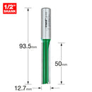 Trend Tools C153X1/2TC Two Flute Cutter 12.7Mm Diameter