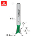 Trend Tools C041AX8MMTC Dovetail Cutter Angle=104 Degrees X 12.7Mm Diameter