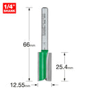 Trend Tools C021AX1/4TC Two Flute Cutter 12.55Mm Diameter