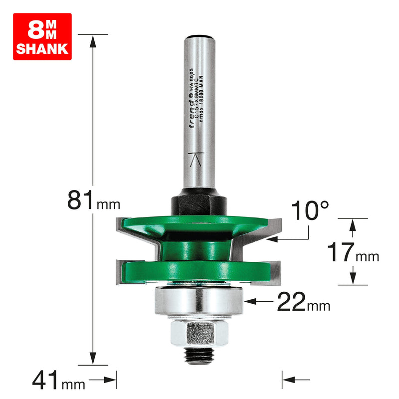 Trend Tools C157X1/4TC Profile Scriber Raised Bevel