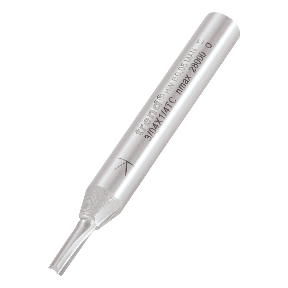 Trend Tools 3/04X1/4TC Two Flute Cutter 2.5Mm Diameter
